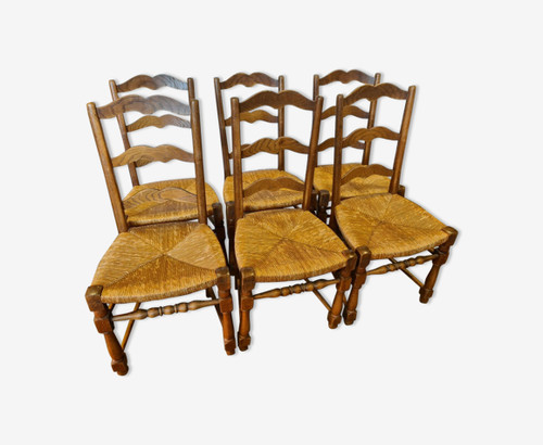 Chaises paillées hauts - à,