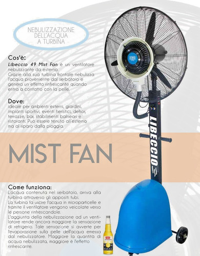 Ventilateur brumisateur eau - brumisateur, d'eau