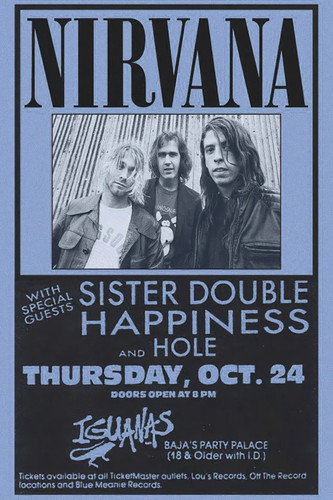 Nirvana concert poster - concert,