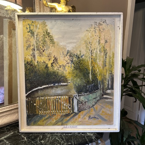 Tableau huile sur - tableau,