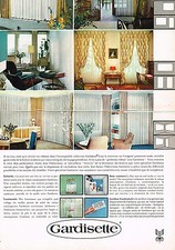 ADVERTISEMENT 1967 GARDISSETTE curtains curtains curtains (2 pages)