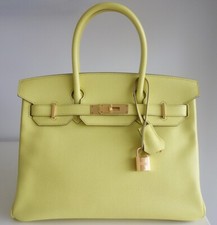 Sac Hermès Birkin 30 soufre (kelly bag, tasche, borsa)