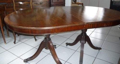 Table 19eme acajou ovale - table,