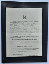 DE COENE Allais Failliot FAIRE PART Sauvier DAVOULT Chauliaguet Lehideux 1897