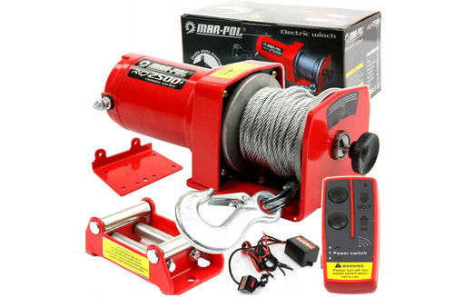 12v treuil câble - à, 2500lbs