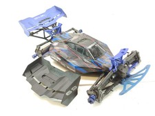 Traxxas JATO 4x4 BL-2S w/ VXL Body & Wing 1/8 Buggy Roller Slider Used Dirty