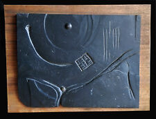 1960's Low Relief Slate Sculpture Painting Work