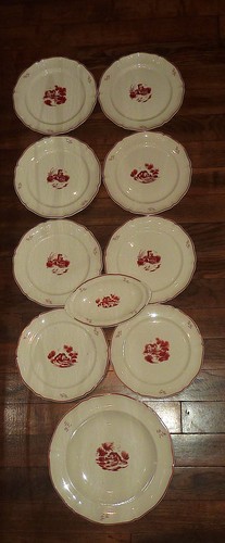 Assiettes plat 1 ravier - assiettes,