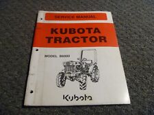Kubota B6000 Tractor Shop Service Repair Manual xz