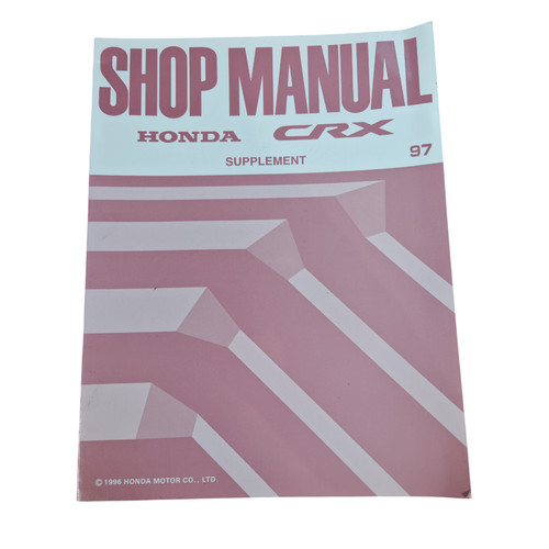 Manuel atelier honda - manuel,