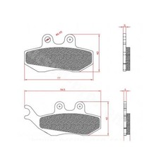 Plaquette de frein Newfren