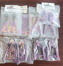 GPM Aluminum Front & Rear A Arms Knuckle Plus (Purple) For HPI Baja 5B 