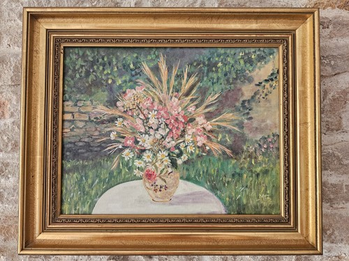 Tableau huile sur carton - tableau,
