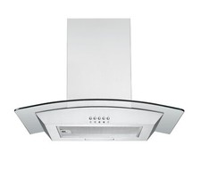 Hotte de Cuisinière Murale Cheminée Ecran en Verre 60 CM Inox respekta