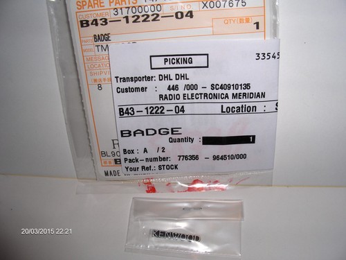2000 badge kenwood - kenwood, nouveau