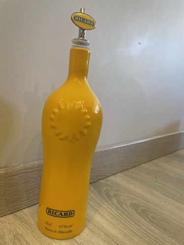 Bouteille ceramique jaune - bouteille,