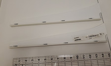 IKEA Set of 2  Algot Discontinued White Metal Bracket, 15 1/2" long with cap