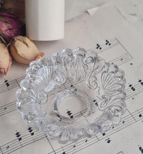 Ancienne bobeche verre - bobeche, en