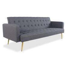 Canapé Convertible Design "Tybio" 191cm Gris