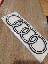 Genuine Audi A3 (8Y) Sportback Rings Logo Black Edition Emblem Blackline White