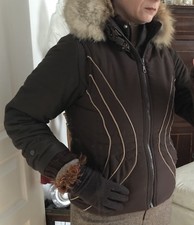 Doudoune Marron Col Renard