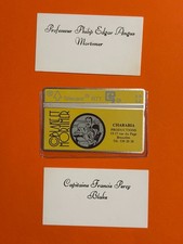 JACOBS TELECARD METAL RTT  BLAKE ET MORTIMER  OLRIK + CARTES VISITES ETAT NEUF