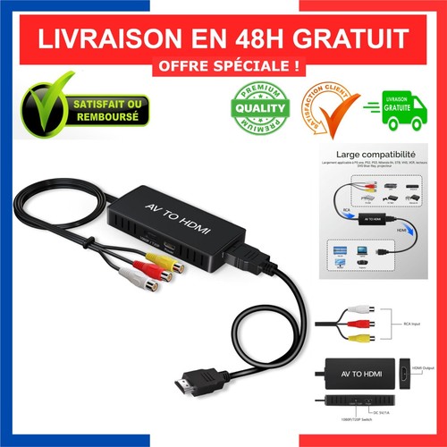 Convertisseur rca vers hdmi - av,