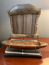 African Art - Comb and Loom Shuttle - Baoulé - (Ivoire Coast)