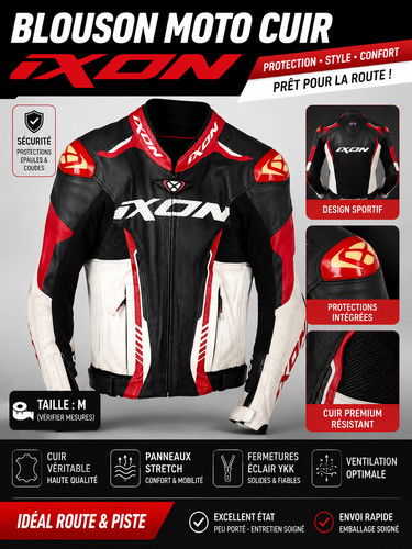 Blouson moto cuir - moto,