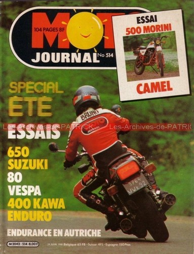Moto journal 514 - essai, suzuki