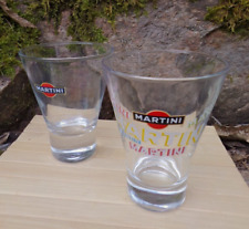 MARTINI ( VERMOUTH ) - LOT DE 2 VERRES DIFFERENTS - TBE - BAR & BISTROT