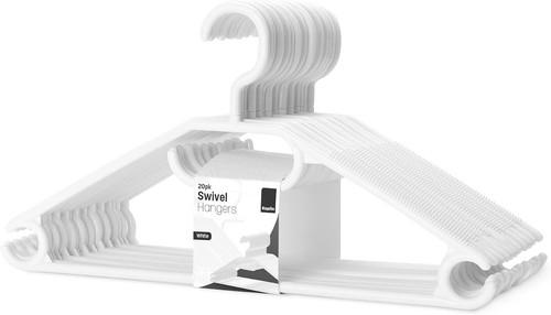 Cintres plastique blanc - en,