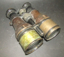 early binoculars ww2 military French military brass unsigned