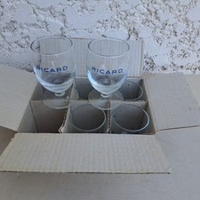6 verres Ricard ballon de 17cl, NEUFS en carton.
