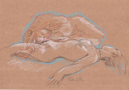 Nude dessin original homme - nude,