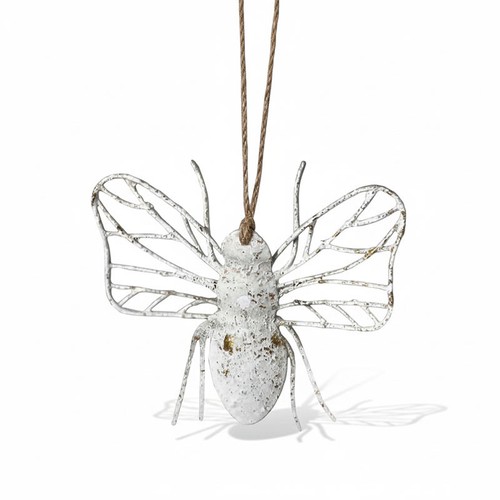 Suspension abeille blanc - , doré