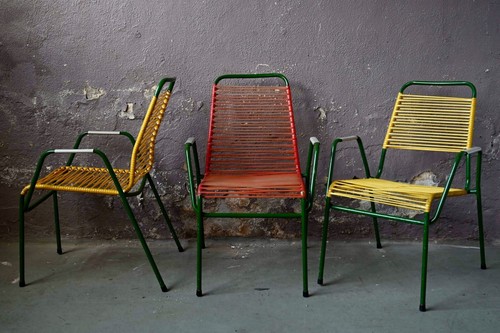 Lot chaises ou - ou, fauteuils