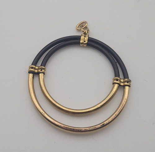 Pendentif double créole - double,