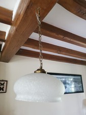 Suspension vintage en opaline