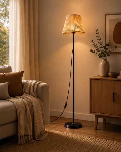 Lampadaire noir abat jour - lampadaire, abat-jour