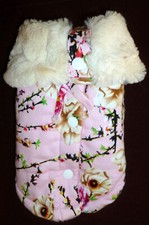 Manteau Petit Chien "CHIC DOG" ** Doublé Polaire ** XS : 19 cm * Très bon état.