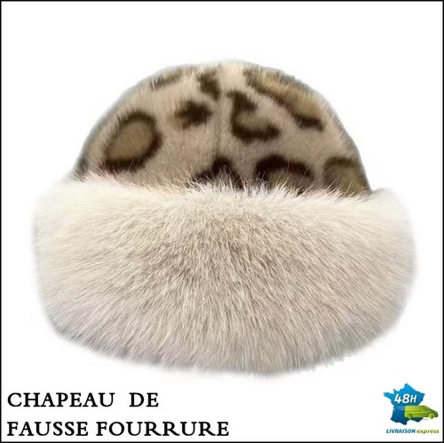Chapeau neuf fausse fourrure - fausse,