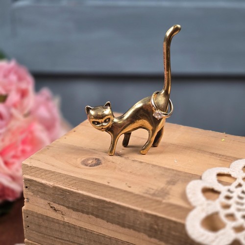 Porte bagues chat - chat, vintage