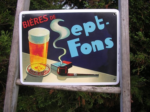 Plaque emaillee publicitaire - plaque,