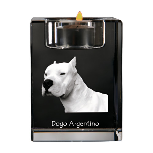 Dogue argentin bougeoir avec - bougeoir,