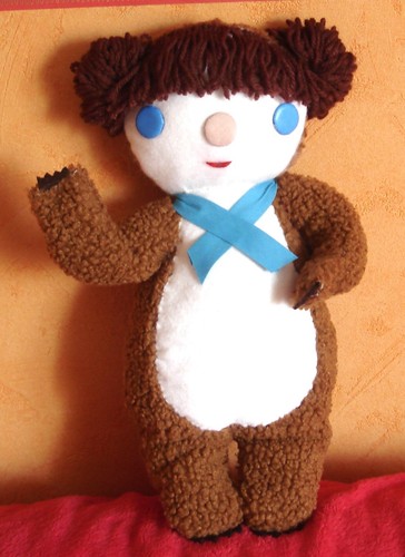 Peluche ours style colargol - peluche,