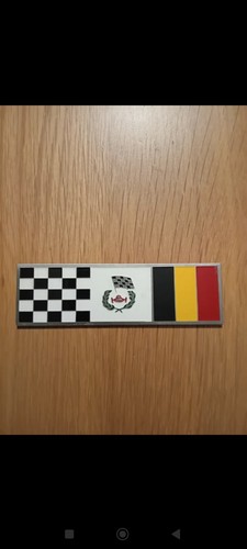 Plaque rallye belge - rallye,