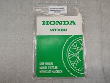 ADDITIF au Manuel d'atelier origine HONDA MTX80 1982 6718300Z