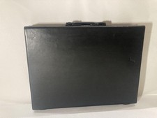 PORSCHE DESIGN all-leather briefcase Business bag Black Used in japan
