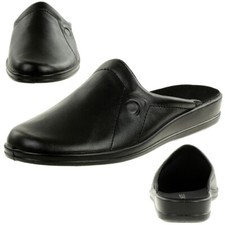 Rohde Lekeberg Pantoufles pour Hommes Chaussons Chaussures 1558 Noir